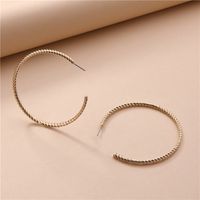 Wholesale Environmental Friendly Alloy Hollow C-shaped 2 Pairs Earrings main image 1