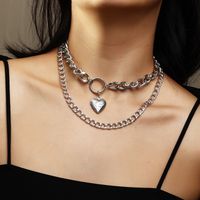 Fashion Retro Punk Heart-shaped Long Necklace main image 1