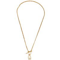 New  Long Fashion Geometric Cross Chain Necklace main image 3