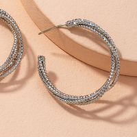 Fashion Simple Twisted Silver Earrings main image 4