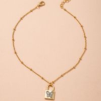 Golden Simple Fashion Snake Bone Chain Necklace main image 1