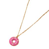 Korean  Light Luxury Sweet Style Cute Donut Necklace main image 6