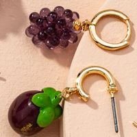 Simple Cute Fruit Irregular Earrings main image 5