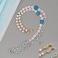 Simple Baroque Natural Freshwater Pearl Letter Necklace sku image 2