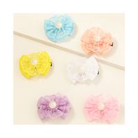 Korea New  Super Fairy Lace Pearl Hairpin main image 6