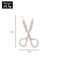 Diamond-studded Scissors Sweet Rhinestone Hair Clip main image 6