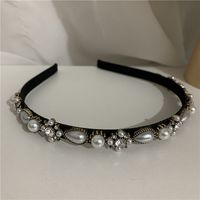 Korean Sweet Pearl Rhinestone Hair Band main image 1