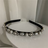 Korean Sweet Pearl Rhinestone Hair Band main image 5