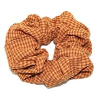 New Korean  Plaid  Fabric  Flower Hair Scrunchies main image 4