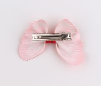 New  Children's Cute  Ribbon Color Butterfly Hairpin main image 1