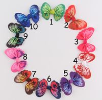 New  Children's Cute  Ribbon Color Butterfly Hairpin main image 6
