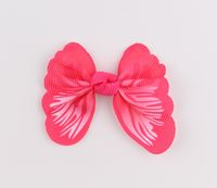 New  Children's Cute  Ribbon Color Butterfly Hairpin main image 5