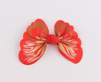New  Children's Cute  Ribbon Color Butterfly Hairpin main image 4
