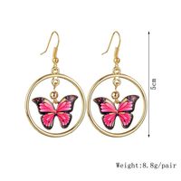 Cute Gradient Painted Butterfly Earrings main image 6