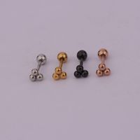 Lady Geometric Plating Stainless Steel Ear Studs main image 4