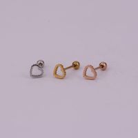 Lady Geometric Plating Stainless Steel Ear Studs main image 3