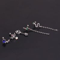 Ear Cartilage Rings & Studs Lady Flower 316 Stainless Steel  Copper Inlaid Zircon main image 5
