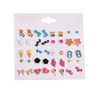 Cute Simple  Korean Color  Earrings Set main image 6