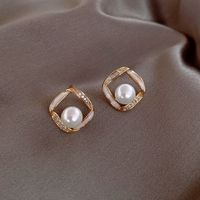 925 Silber Nadel Einfache Perle Neue Trendige Ohrringe main image 4