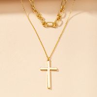 Double Cross Necklace main image 2