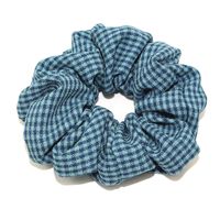 New Korean  Plaid  Fabric  Flower Hair Scrunchies sku image 4