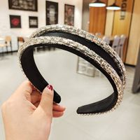 Crystal Glass Broad-sided High-end Headband sku image 2