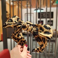 Leopard Print Bow Hair Band sku image 4
