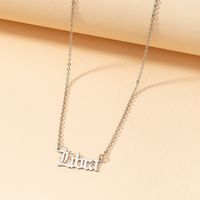 Fashion Gothic English Letter 12 Constellation Necklace sku image 7