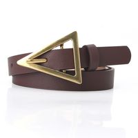 Fashion Triangle Buckle Thin Belt Personality Decorative Belt sku image 5