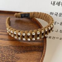 Korean Full Diamond Rhinestone Wide-sided Headband sku image 4