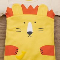 Baby Cute Long-sleeved One-piece Cartoon Romper main image 5