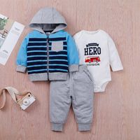 New  Baby Zipper Jacket  Dress  Trousers Three-piece  Suit main image 1