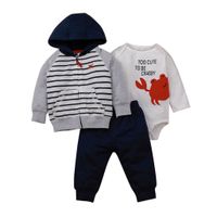 New  Baby Zipper Jacket  Dress  Trousers Three-piece  Suit sku image 6