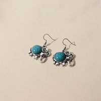 New Fashion  Exaggerated Elephant Earrings main image 4