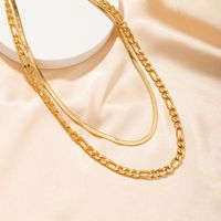 Retro Double-layer Snake Fashion Necklace main image 6