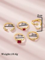 Fashion Moon Full Diamond Ring Set main image 6