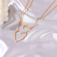 Simple Style Heart Alloy Wholesale Necklace main image 4