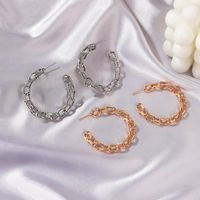 Personalized Retro Exaggerated C-shaped Earrings main image 4