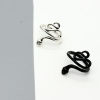 Korean Retro Cute Frosted Snake Ring main image 6
