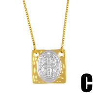 Mode Geometrisch Kupfer 18 Karat Vergoldet Halskette In Masse main image 5