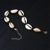 Fashion Hand-woven Adjustable  Bohemian Ethnic Style Natural Shell Beach Anklet main image 4
