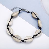Fashion Hand-woven Adjustable  Bohemian Ethnic Style Natural Shell Beach Anklet main image 5
