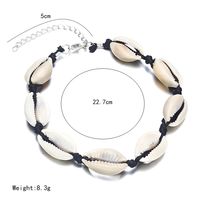 Fashion Hand-woven Adjustable  Bohemian Ethnic Style Natural Shell Beach Anklet main image 6