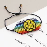 Einfaches Regenbogen-smiley-paar-armband Im Böhmischen Stil main image 4
