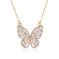 Butterfly Alloy Plating Women's Necklace sku image 1