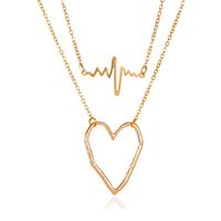 Einfacher Stil Herz Legierung Großhandel Halskette sku image 1