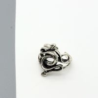 Retro Punk Gothic Eagle Claw Lizard Snake Open Ring sku image 3