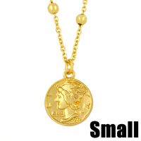 Simple Coin Pendant Necklace sku image 2
