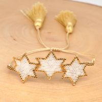 New  Fashion Miyuki Hand-woven Hexagonal Star Pattern Bracelet sku image 1
