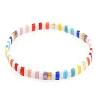 Creative Bohemian Rainbow Tila Rice Beads Handmade Beaded  Bracelet sku image 2